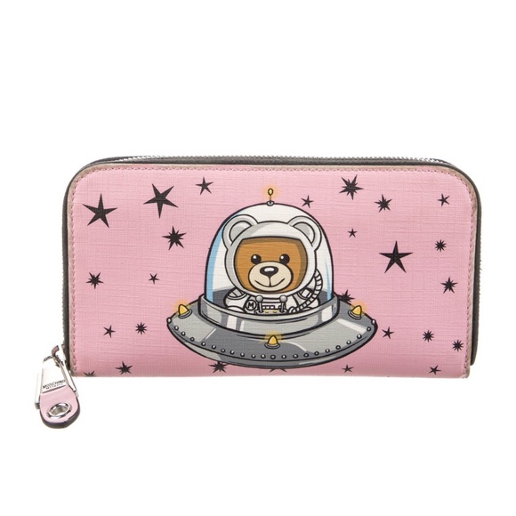 Moschino Handbags - Moschino Pink Space Bear Wallet